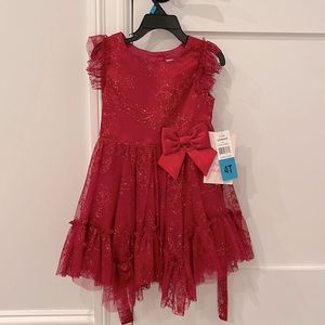 Special occasion red gown for toddler size 4t